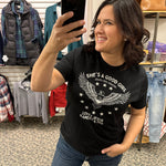 Black She's a Good Girl Tee Top - Tee OAT COLLECTIVE