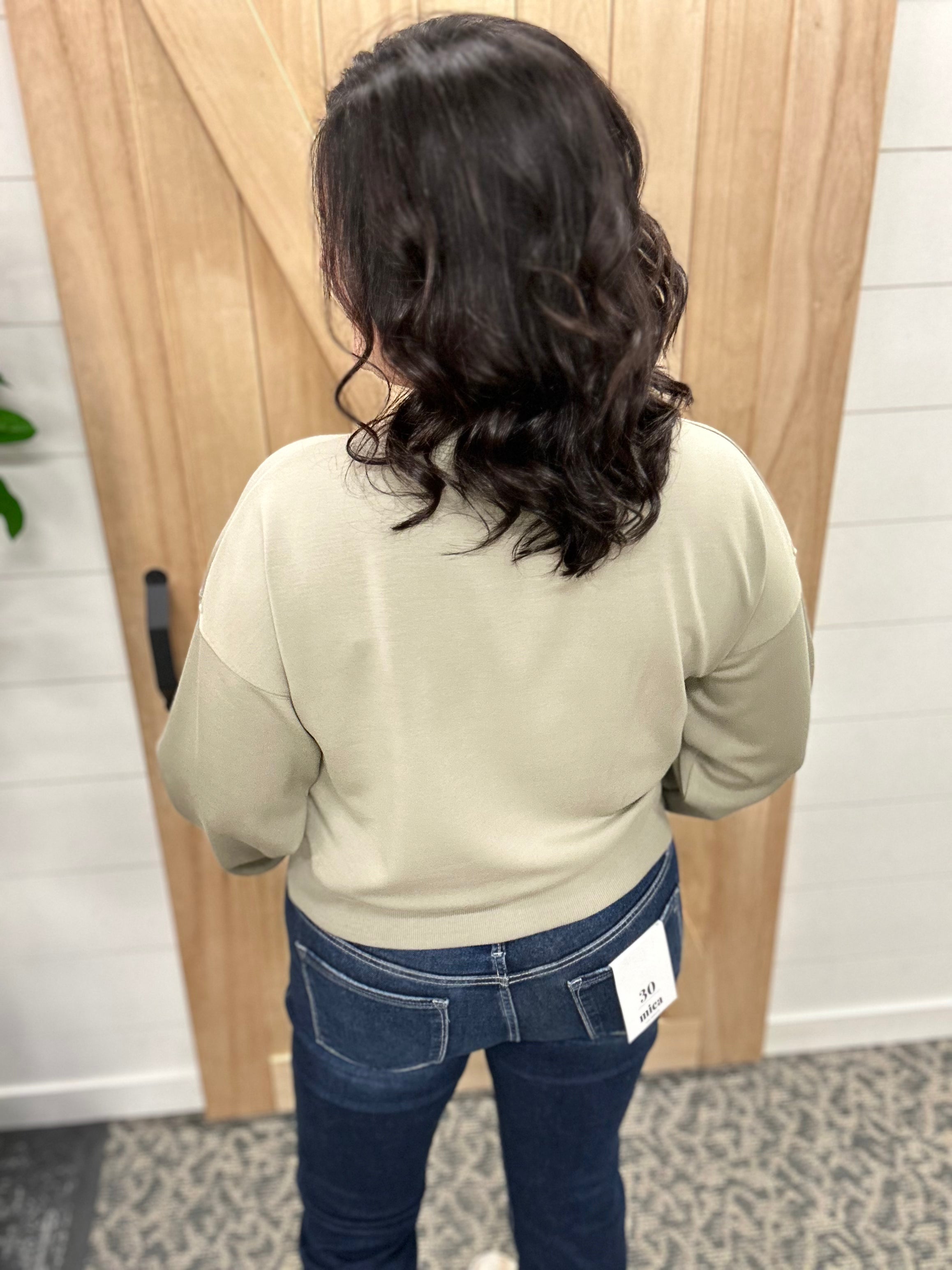 Sage Fog Martina Top Top - Sweatshirt THREAD & SUPPLY