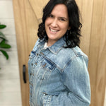 Emmy Boyfriend Denim Jacket Outerwear- Jackets KUT FROM THE KLOTH