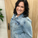Emmy Boyfriend Denim Jacket Outerwear- Jackets KUT FROM THE KLOTH