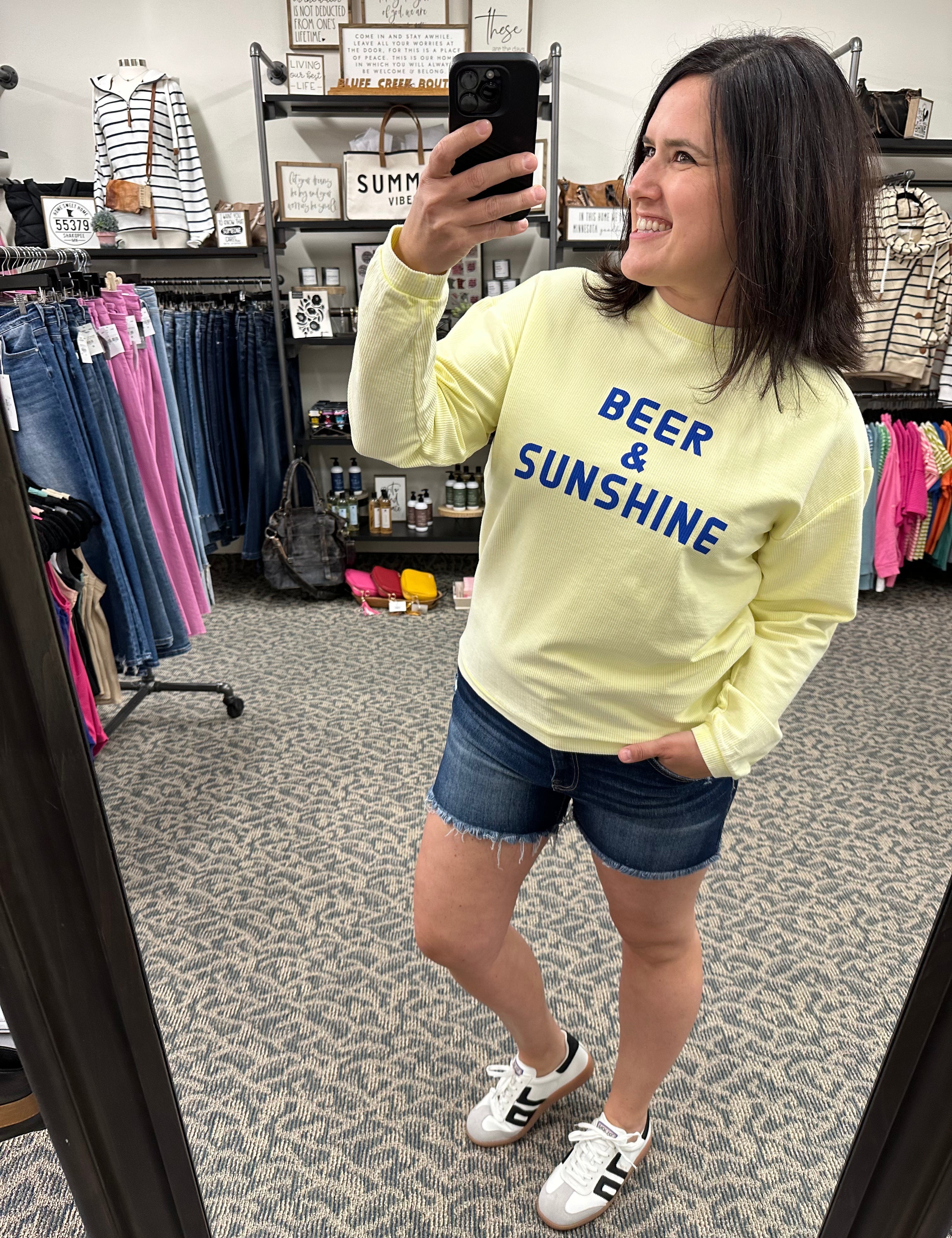 Beer & Sunshine Top - Sweatshirt PANACHE