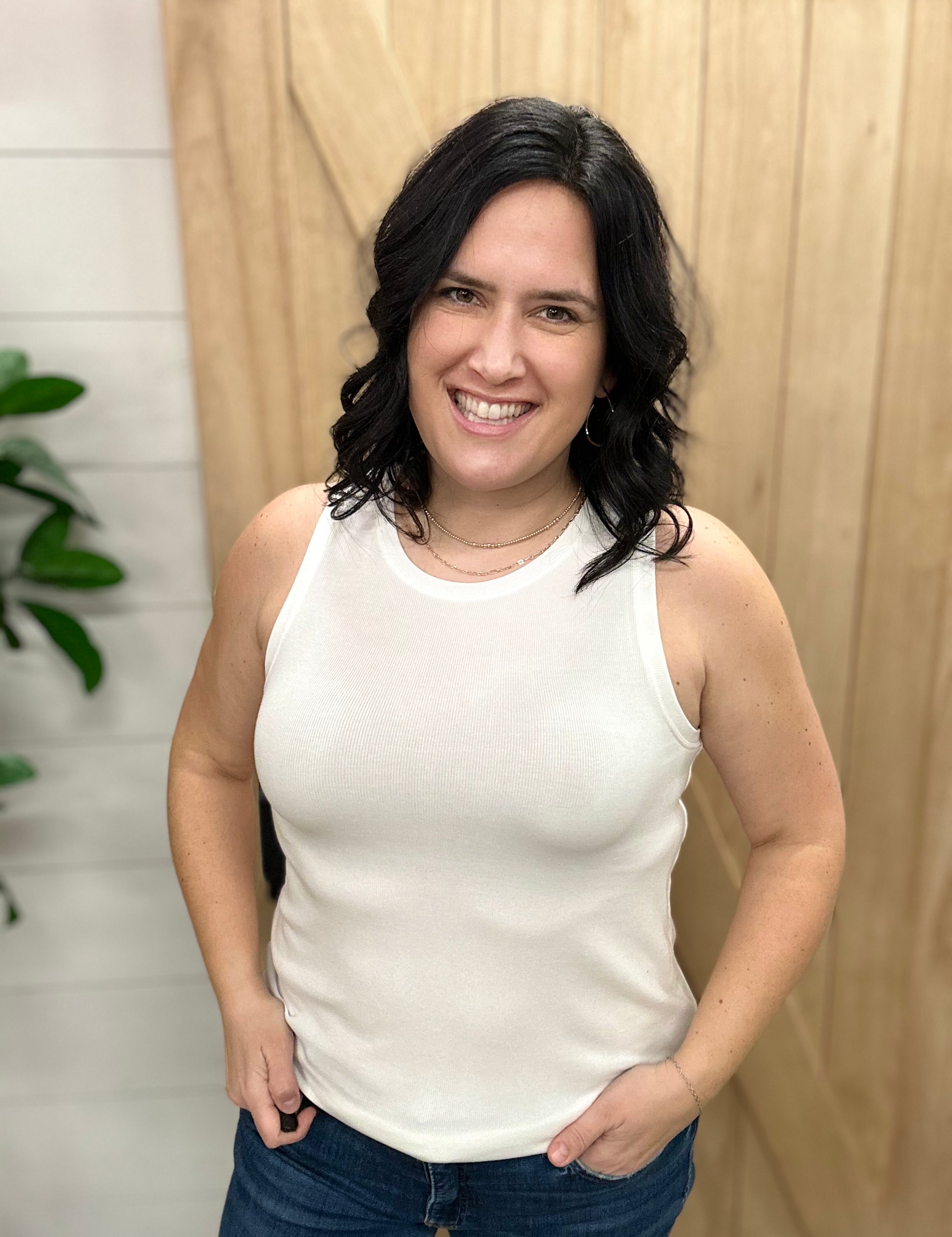 White Sinclair Tank Tops- Tanks THREAD & SUPPLY