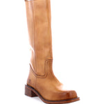 Froe Tan Distressed Boot Shoes- Boots & Booties ROAN