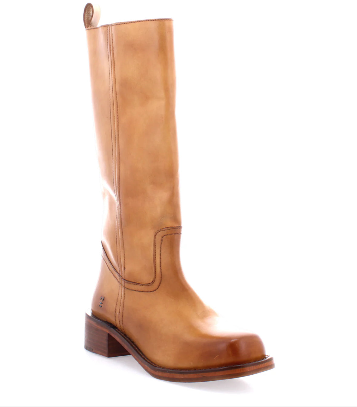 Froe Tan Distressed Boot Shoes- Boots & Booties ROAN