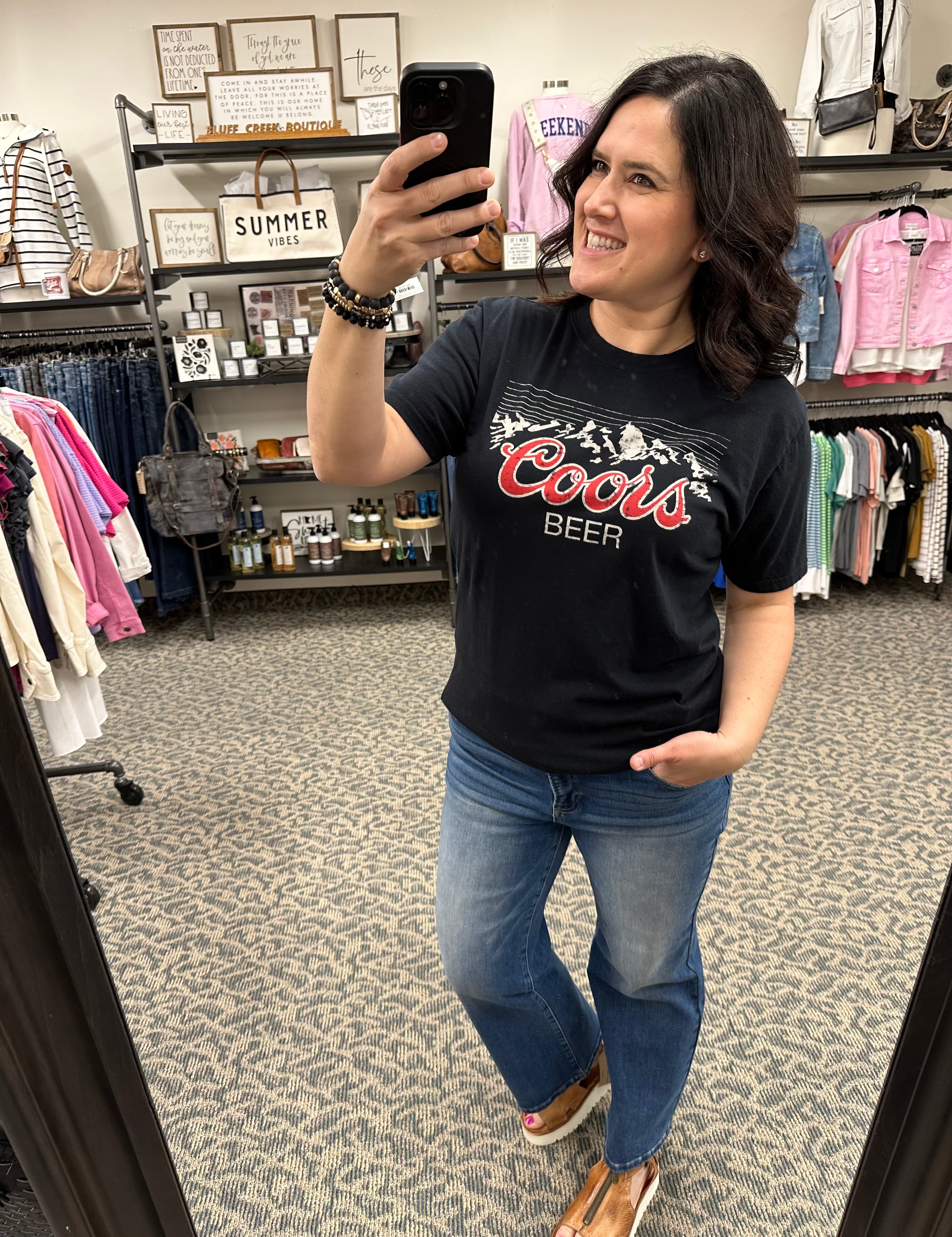 Coors Black Tee Tops- Tees AMERICAN NEEDLE