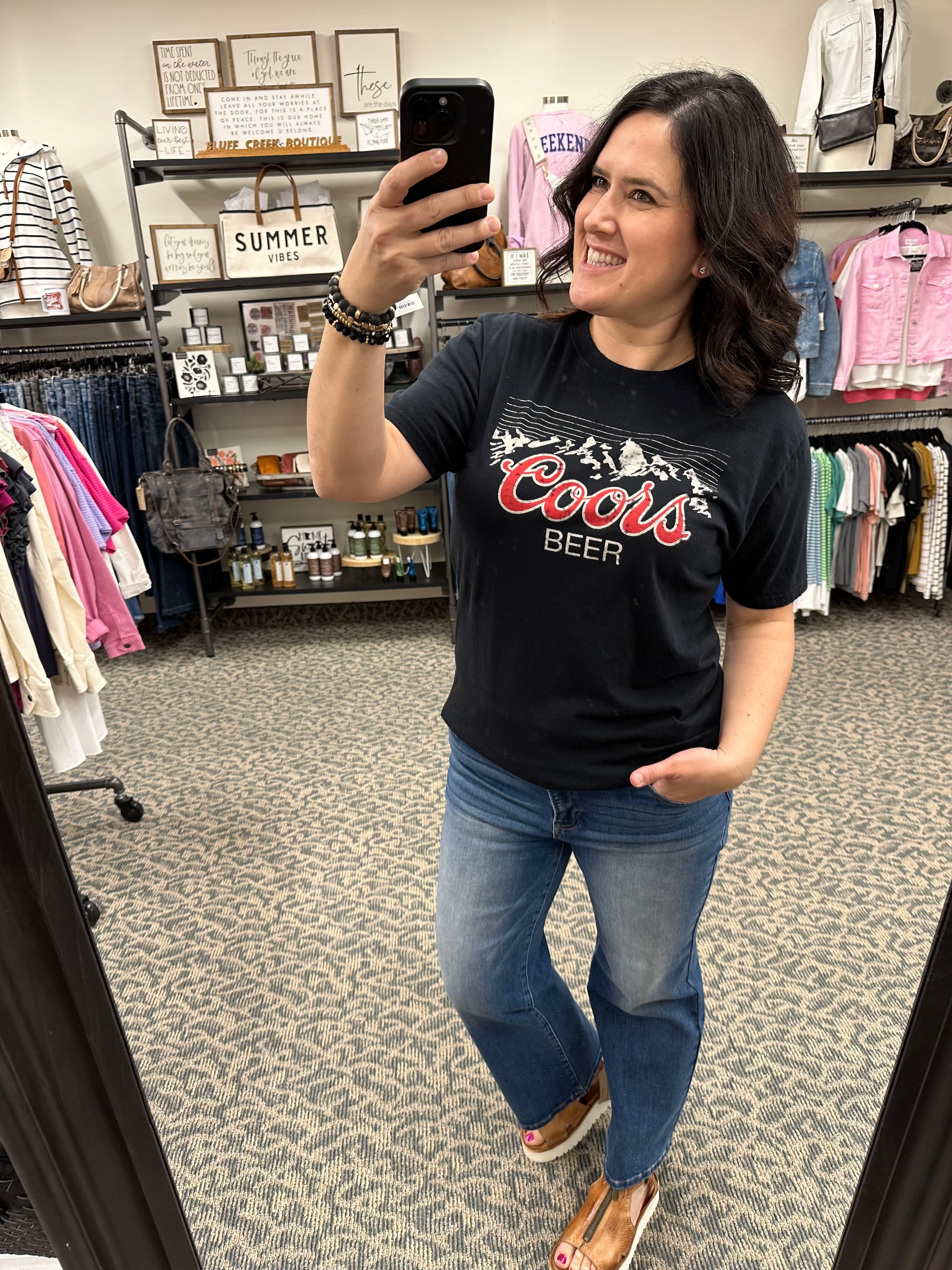 Coors Black Tee Tops- Tees AMERICAN NEEDLE