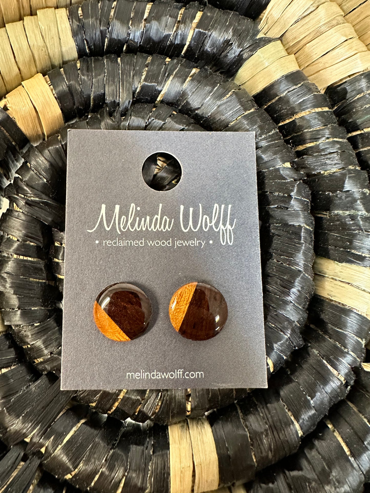 Reclaimed Wood Earrings (E1)