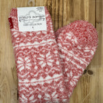 Fair Isle Red Socks Accessories- Socks CRESCENT SOCK COMPANY