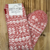 Fair Isle Red Socks Accessories- Socks CRESCENT SOCK COMPANY