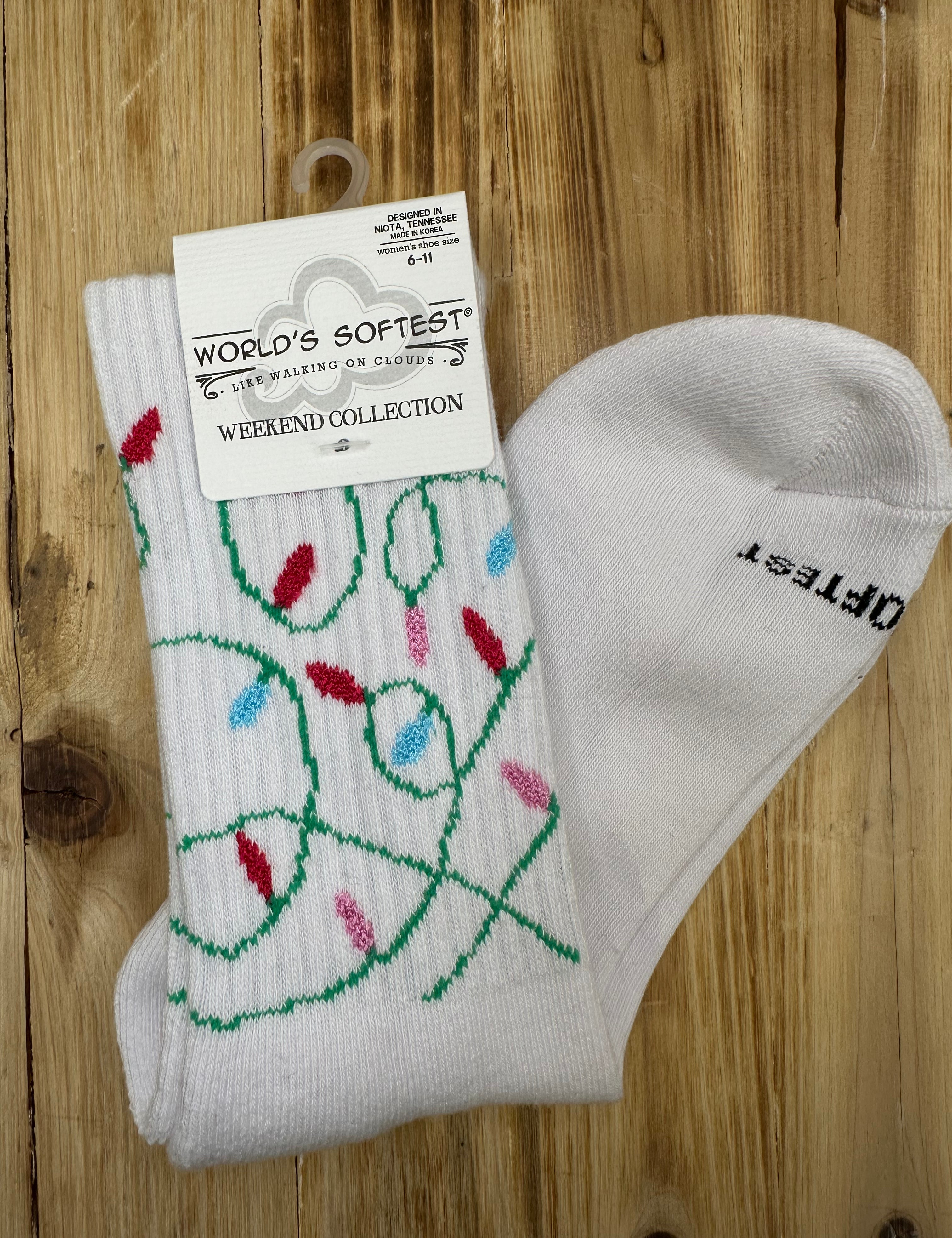 Christmas Light Socks Accessories- Socks CRESCENT SOCK COMPANY
