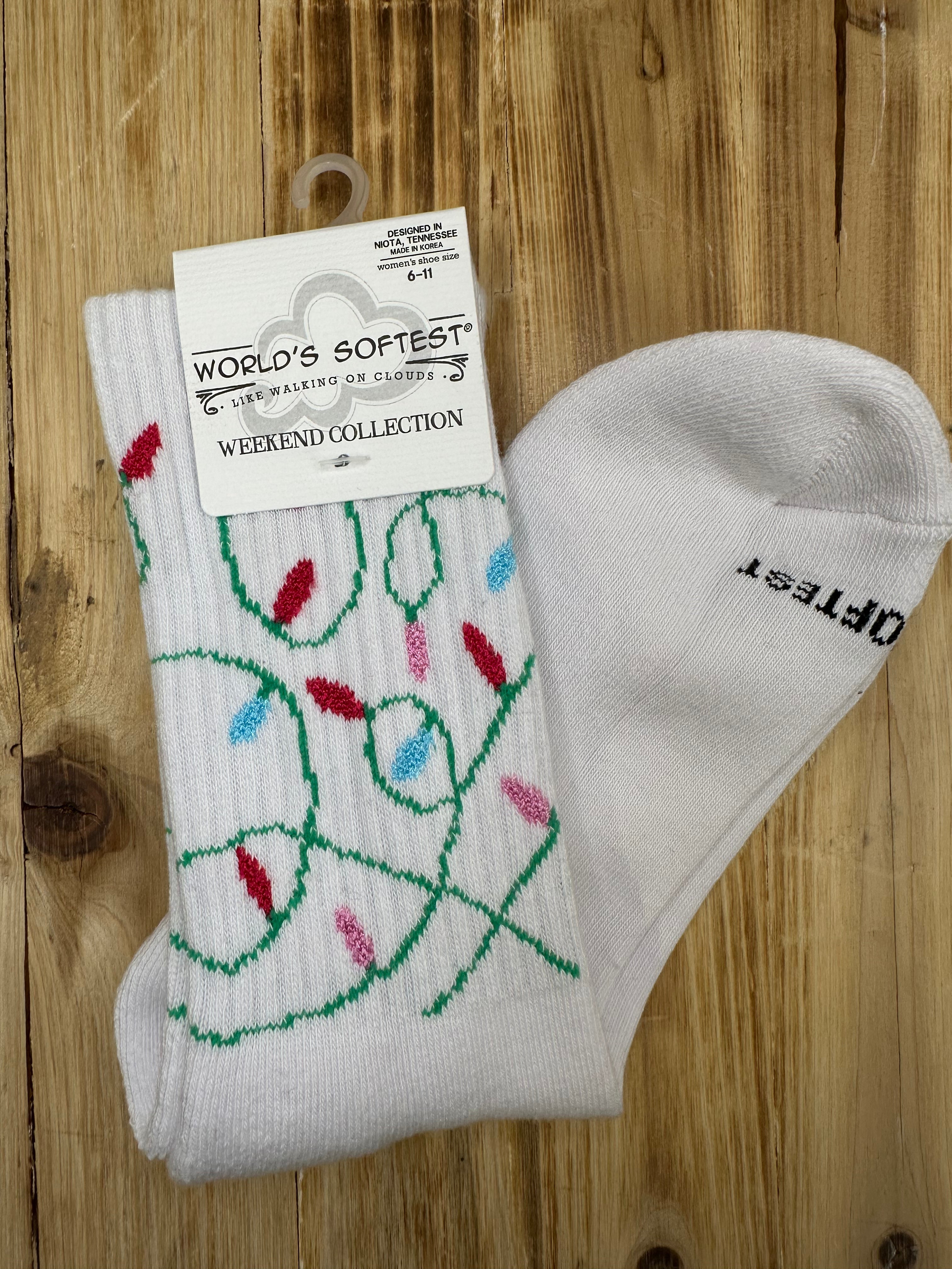 Christmas Light Socks Accessories- Socks CRESCENT SOCK COMPANY