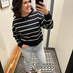 Black Stripe Martina Top Top - Sweatshirt THREAD & SUPPLY