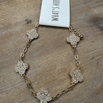 Silver Clover Chain Bracelet Jewelry- Bracelets WHAT'S HOT