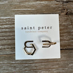Gold Diamond Huggies Jewelry - Earrings St. Peter Hardware
