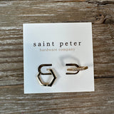 Gold Diamond Huggies Jewelry - Earrings St. Peter Hardware