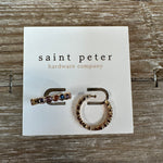 Gold Stone Huggies Jewelry - Earrings St. Peter Hardware