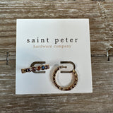Gold Stone Huggies Jewelry - Earrings St. Peter Hardware
