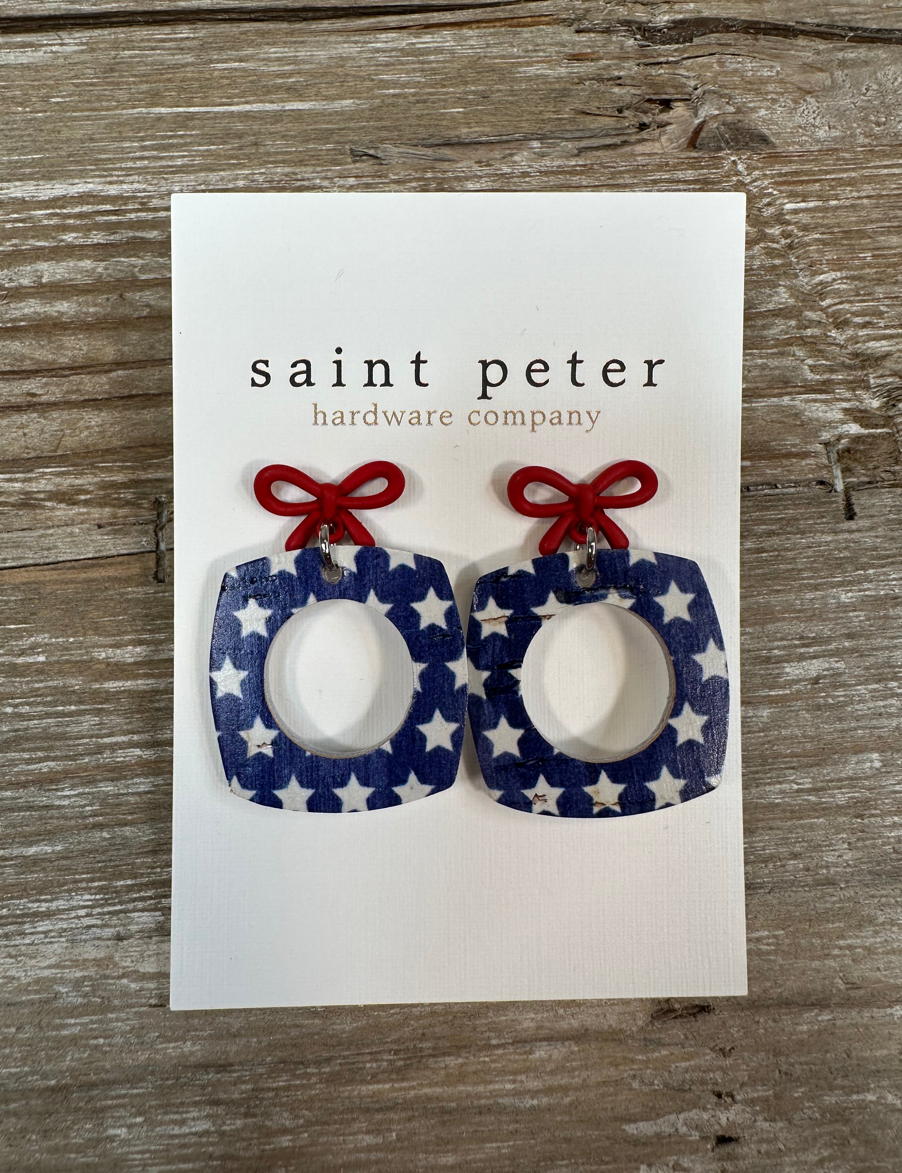Bow/Star Earrings Jewelry - Earrings St. Peter hardware