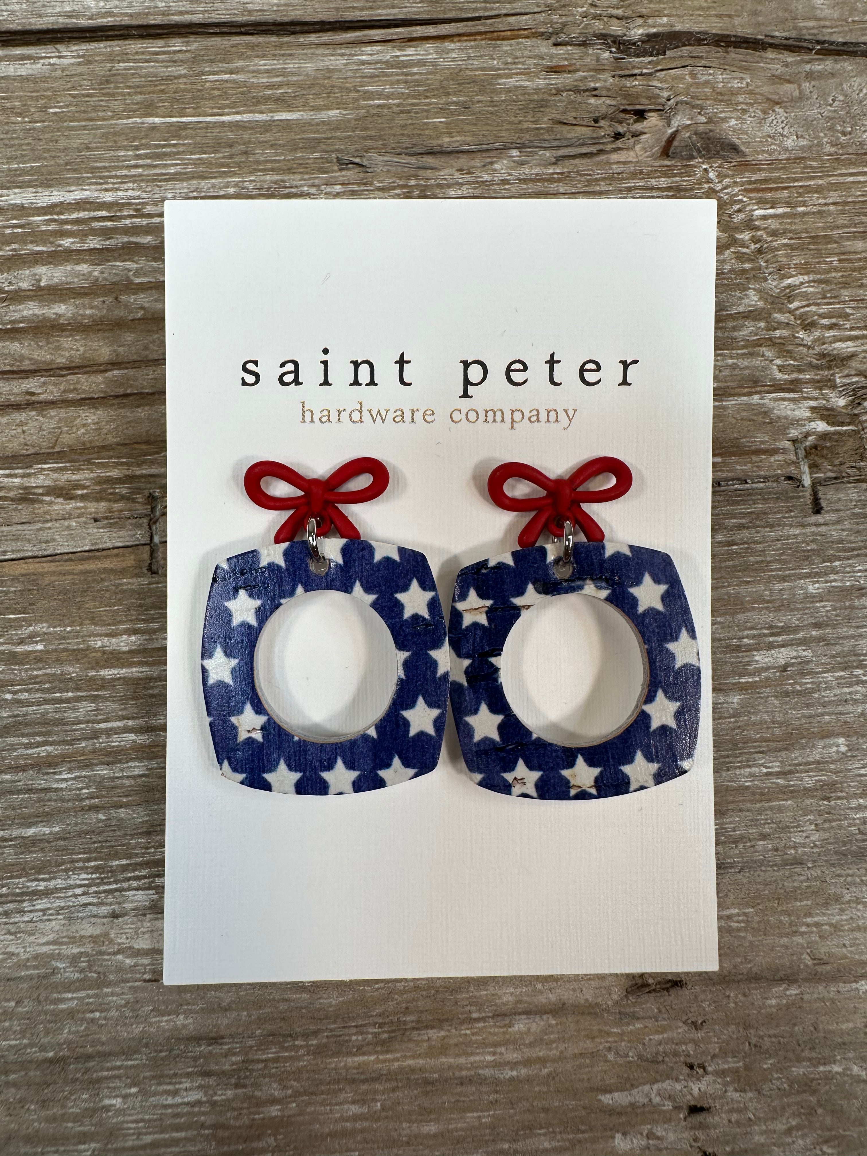 Bow/Star Earrings Jewelry - Earrings St. Peter hardware