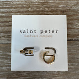 Gold Spacer Huggie Jewelry - Earrings St. Peter Hardware