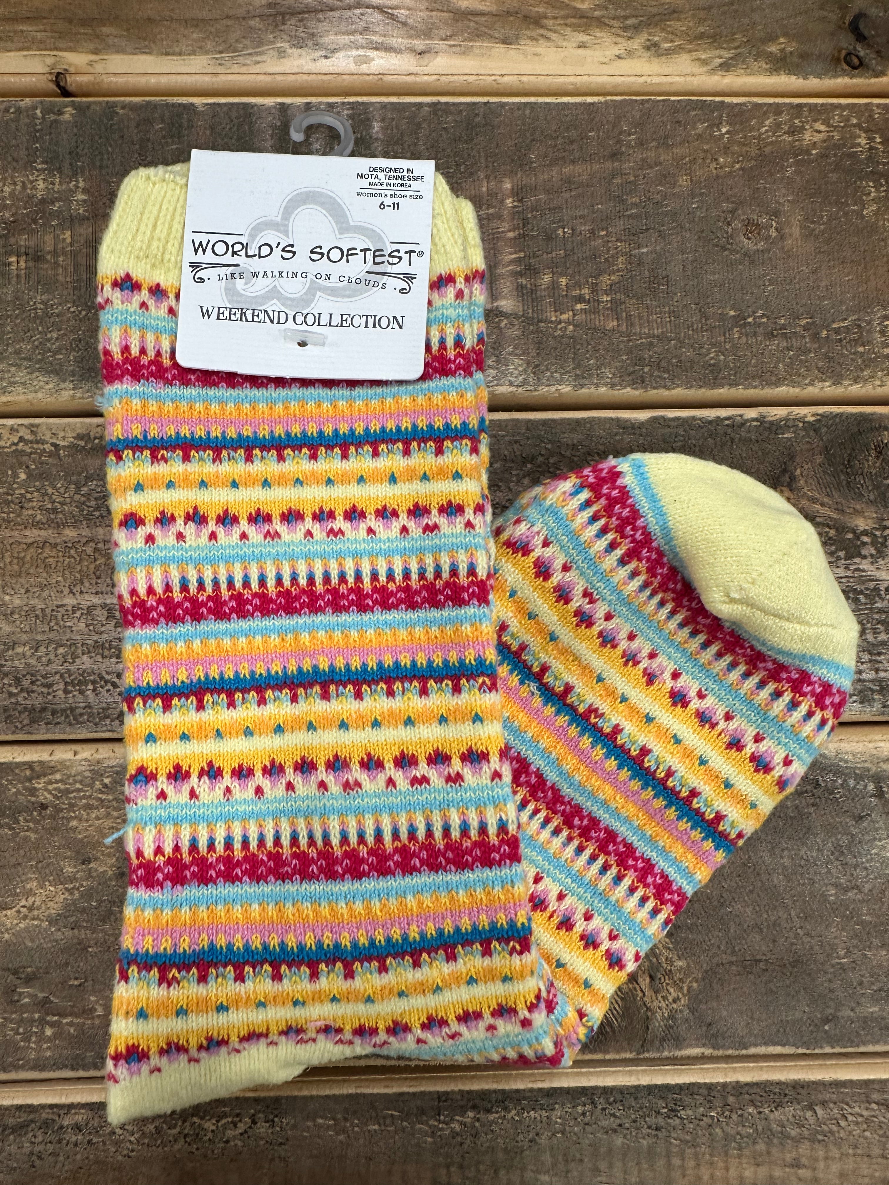 Yellow Stripe Socks Accessories- Socks CRESCENT SOCK COMPANY