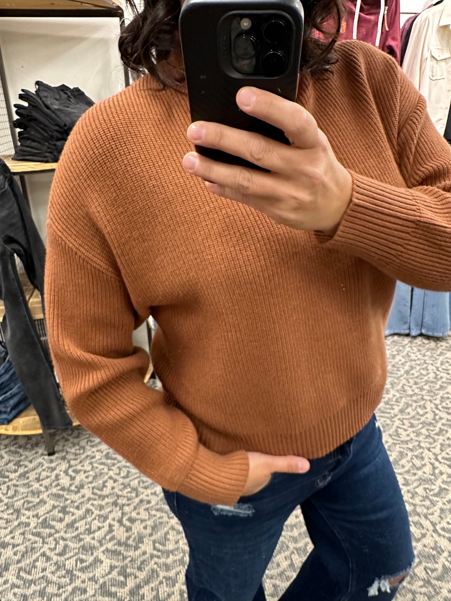 Ginger Spice Russell Pullover