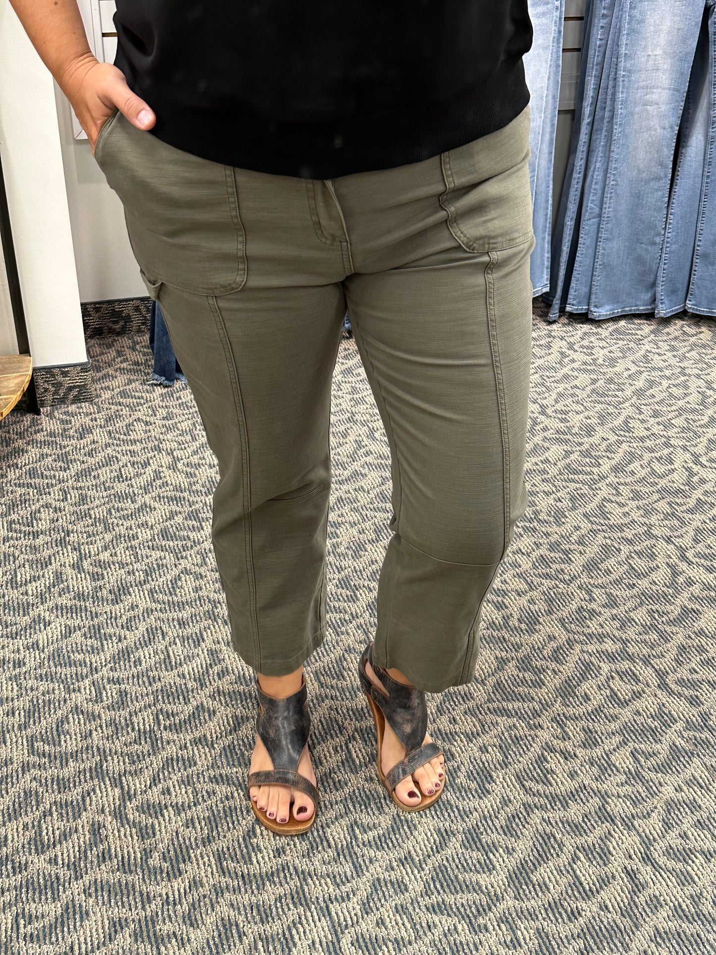 Dusty Olive Stetson Pants