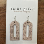 Taupe Pattern Earrings Jewelry - Earrings St. Peter Hardware