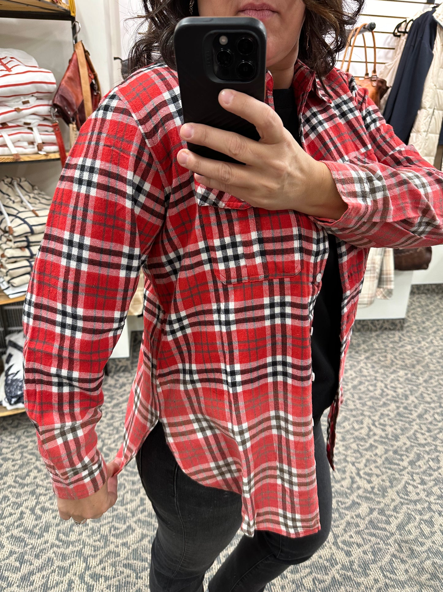 Red White Black Marlee Plaid