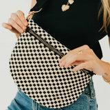 Westlyn Woven Bag Bags- Purses PRETTY SIMPLE WHOLESALE checkered black