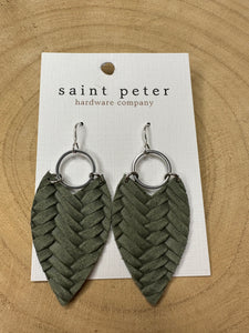 Olive weave with Silver