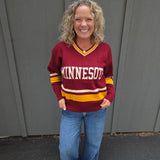 Maroon Minnesota University Sweater