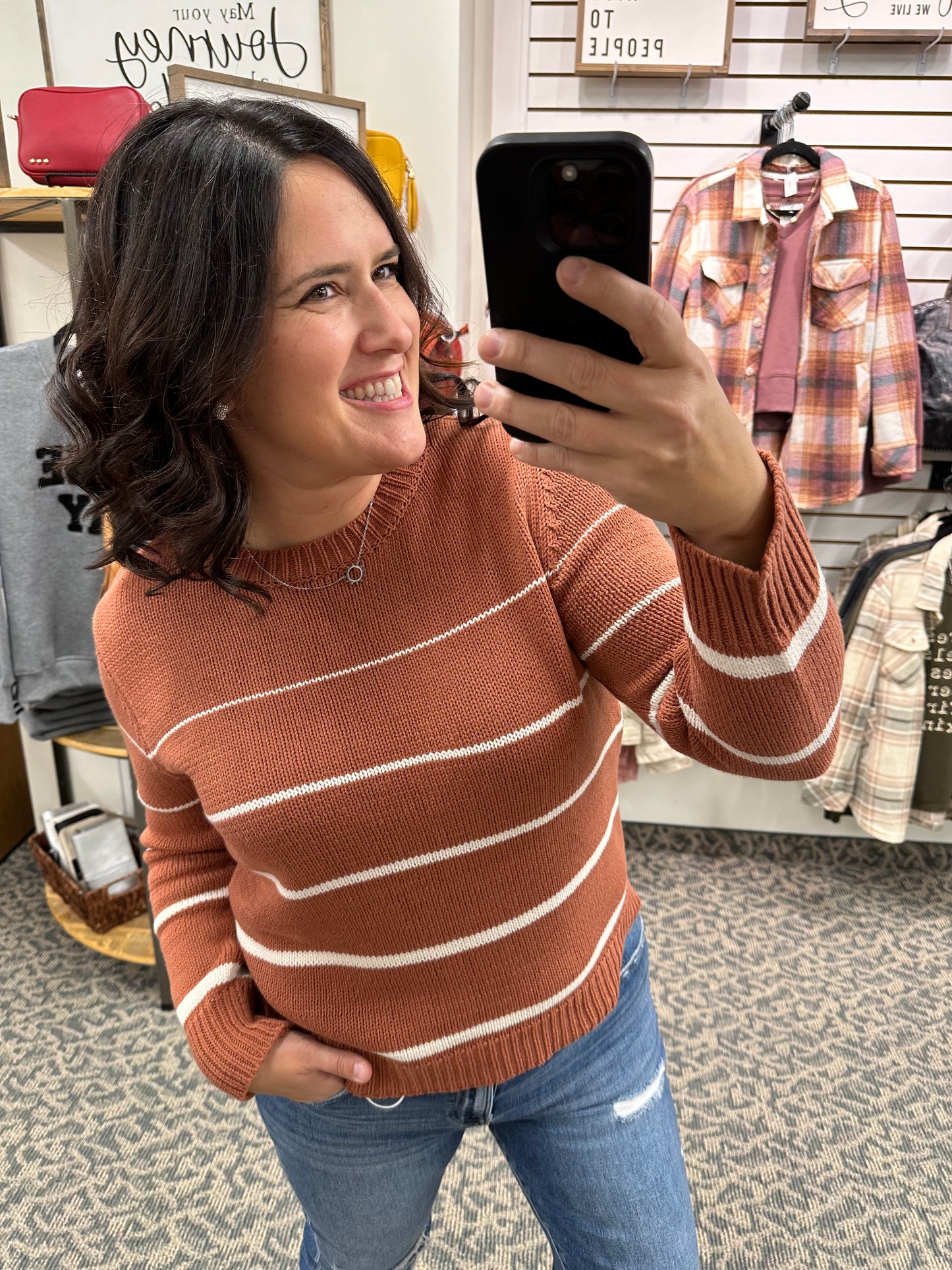 Poppy Striped Gradient Sweater