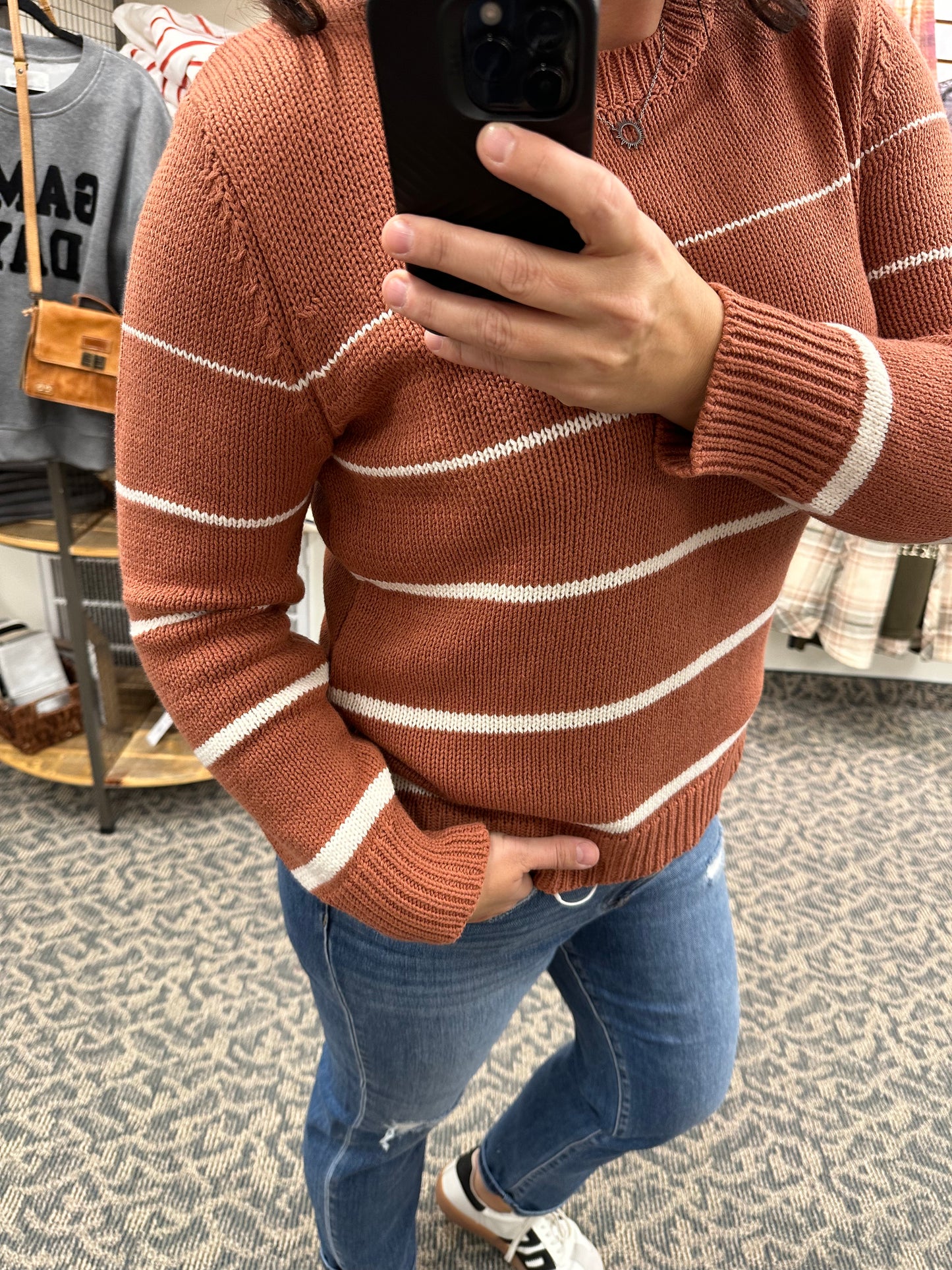 Poppy Striped Gradient Sweater