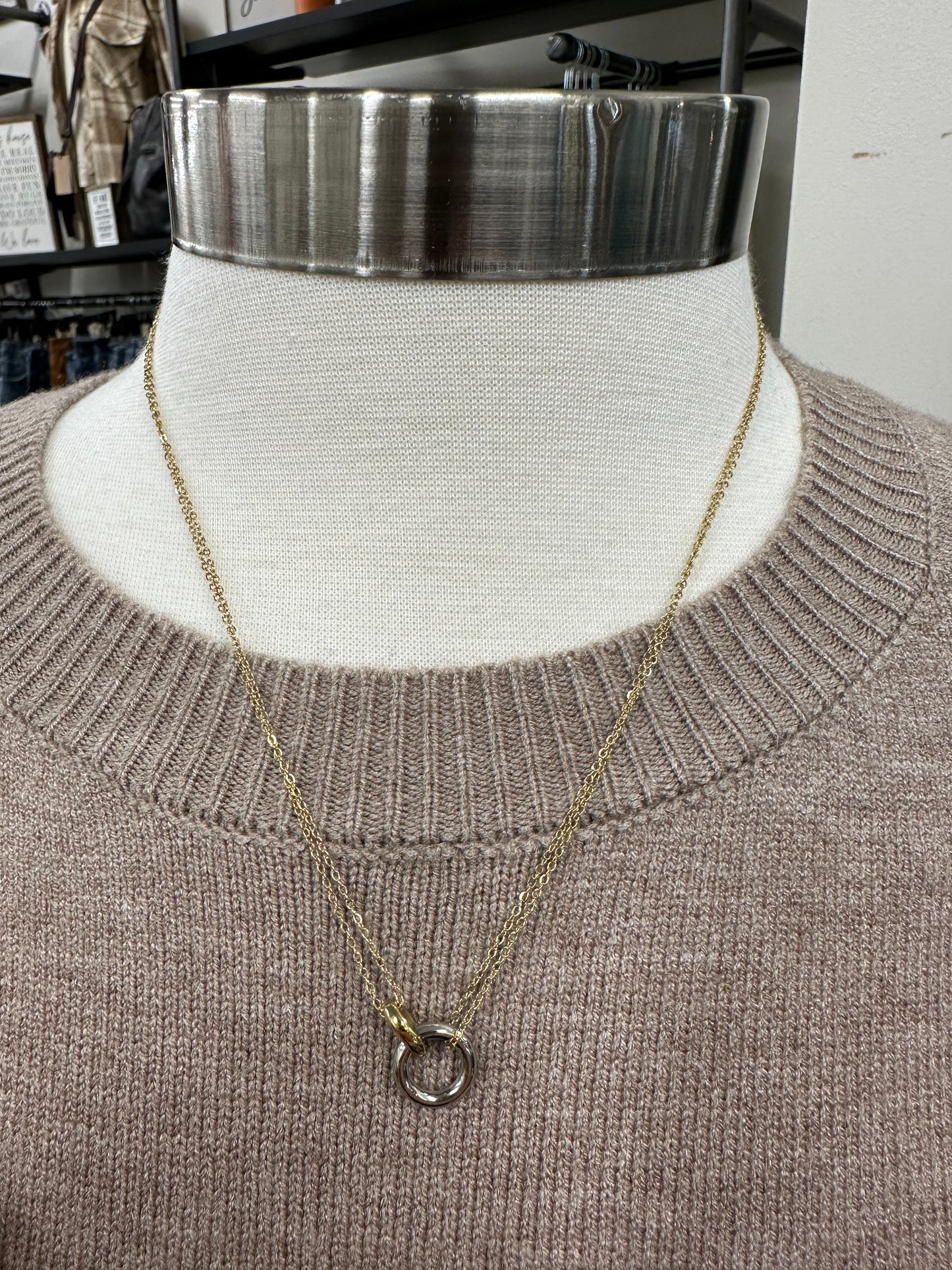 Gold Dainty Pendant Necklace