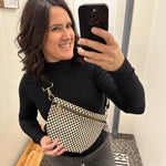 Westlyn Woven Bag (6 colors) Bags- Purses PRETTY SIMPLE WHOLESALE checkered black