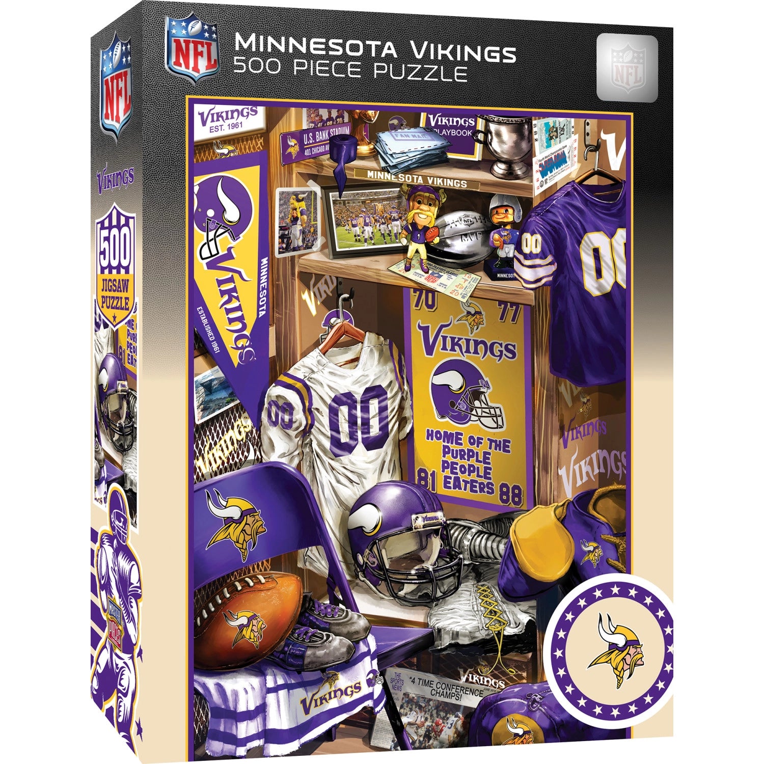 MN Vikings Locker Room Puzzle Home-Stationery MASTERPIECES PUZZLE COMPANY INC.