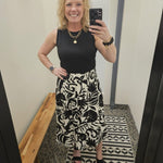 Black Lace Trim Ruffle Tank Tops- Tanks DOE & RAE