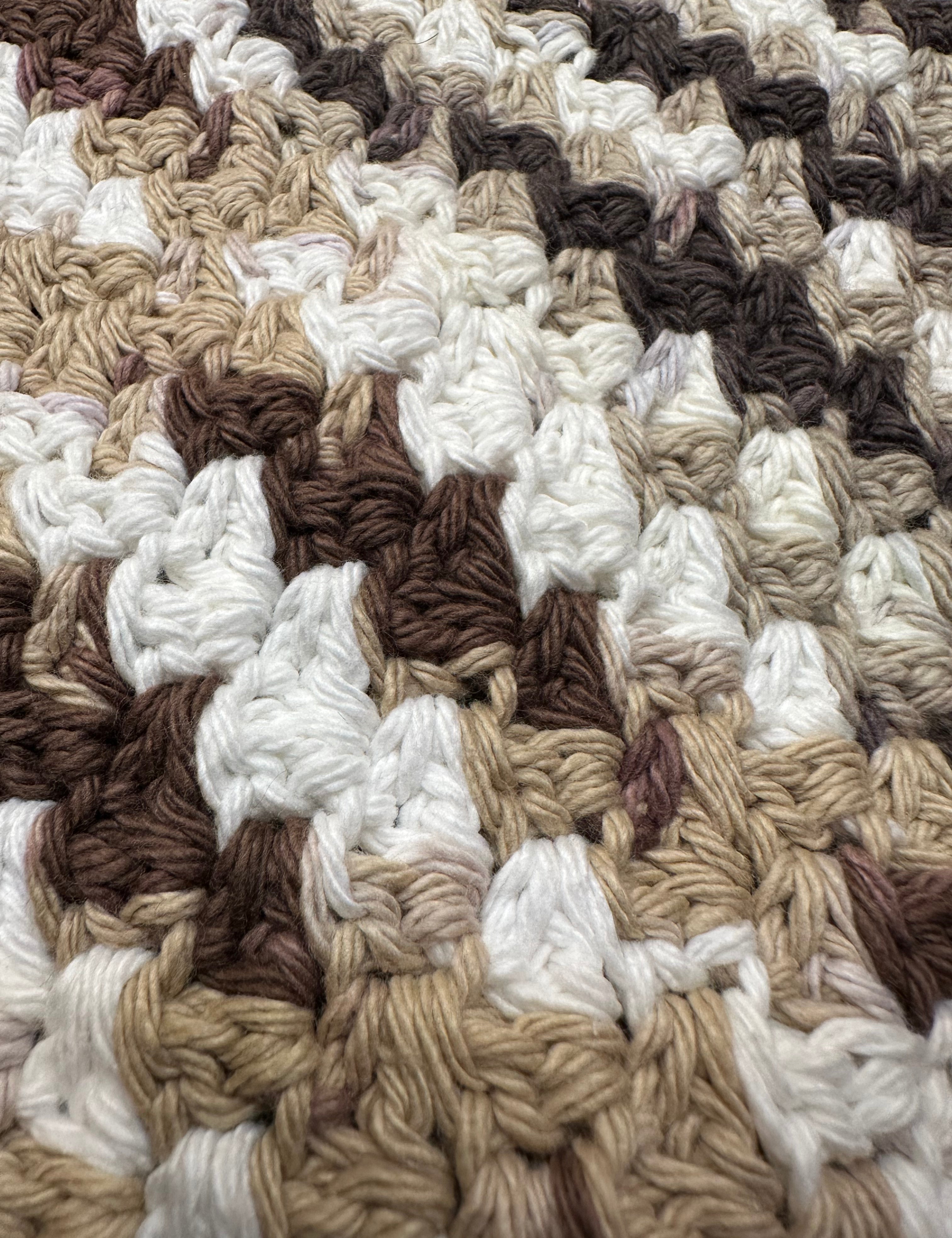 Crochet Dish Rags Bluff Creek Boutique Mixed brown
