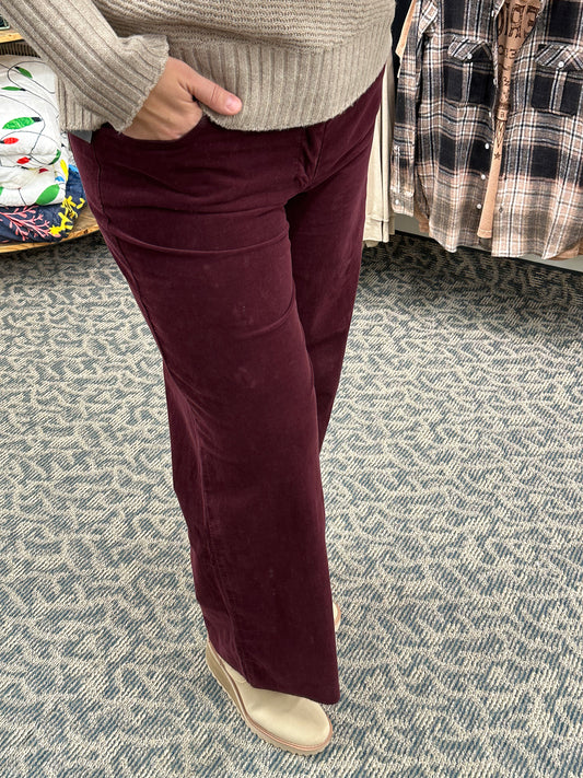 Dark Plum Meg Wide Leg (Kut)