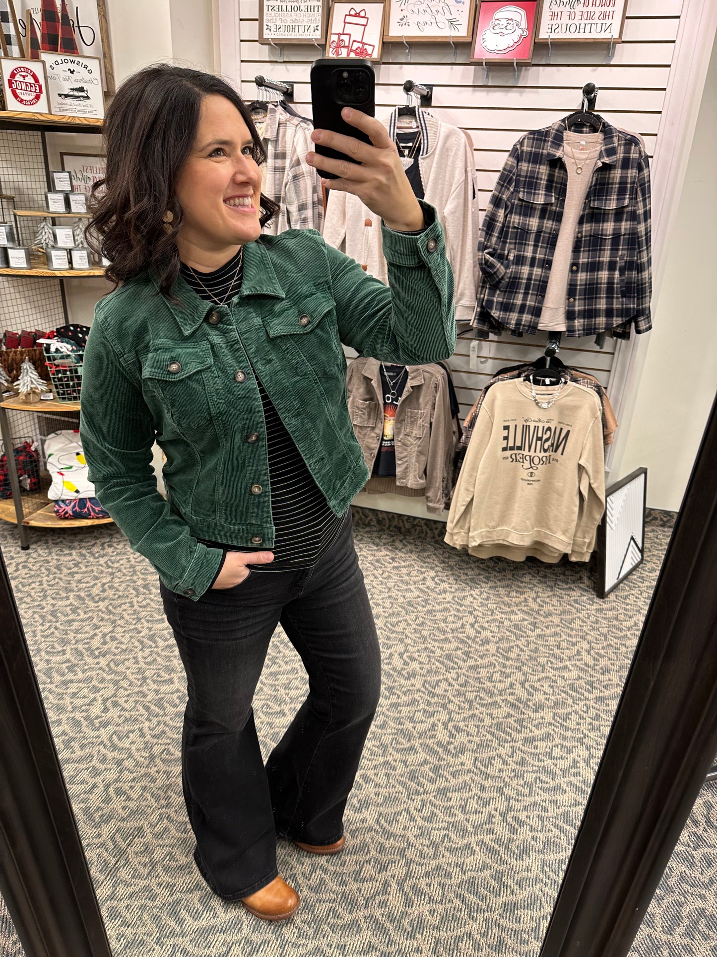 Green Julie Corduroy Jacket (Kut)