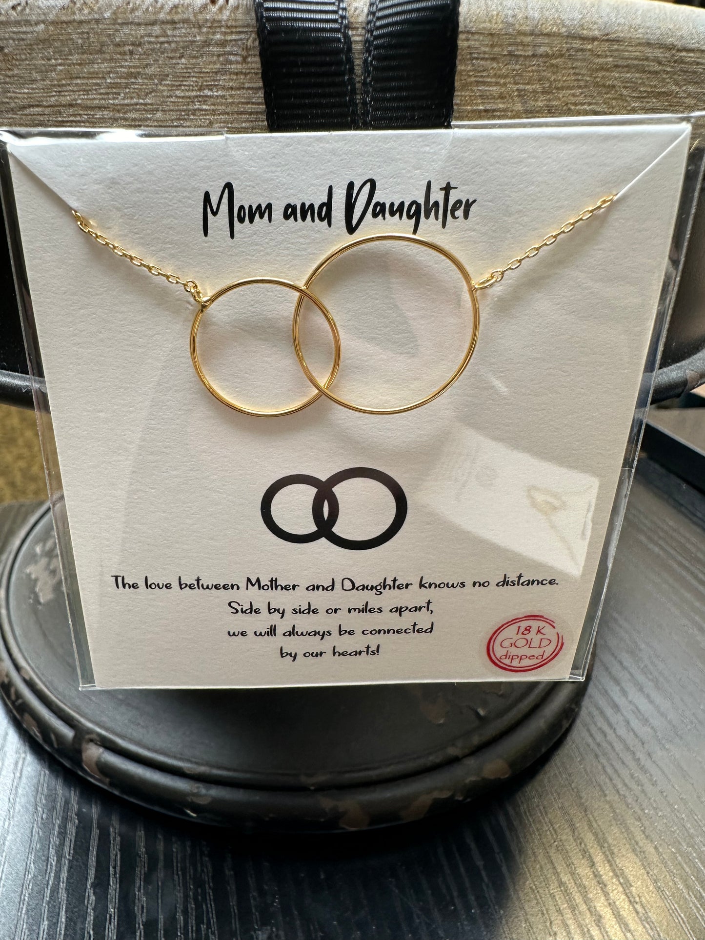 Mother Daughter 18k Dipped Necklace