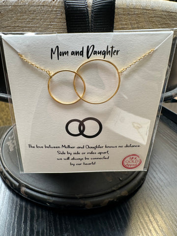 Mother Daughter 18k Dipped Necklace