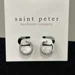 Silver Lined Huggies Jewelry - Earrings St. Peter Hardware