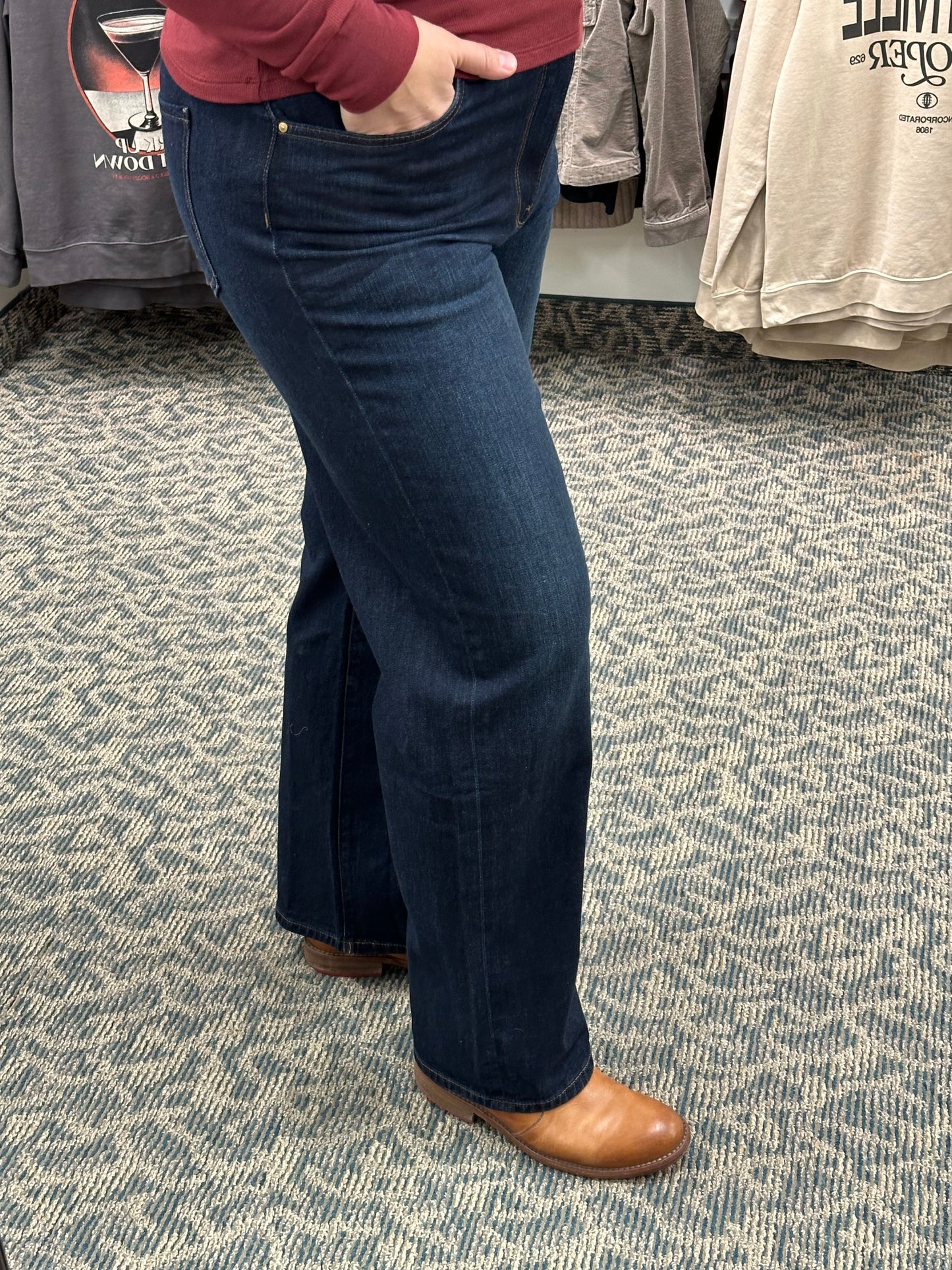 Sienna HR Wide Leg Jeans Kut)