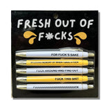 Fresh out of F*** Pen Set Home-Stationery FUN CLUB
