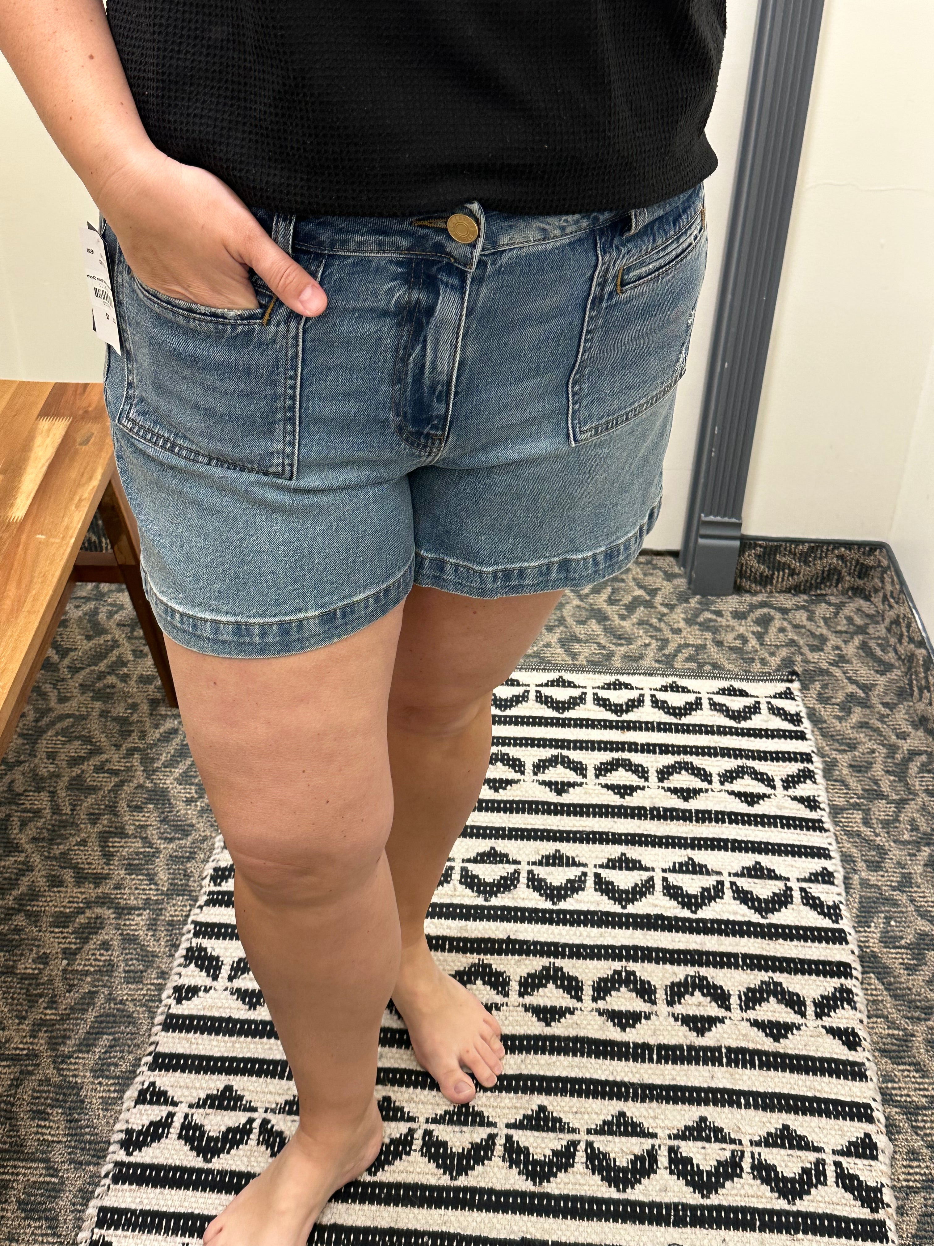 Med Base Wash Jane Shorts Bottoms - Shorts KUT FROM THE KLOTH