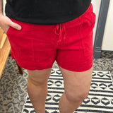 Tomato Katana High Rise Short Bottoms - Shorts KUT FROM THE KLOTH