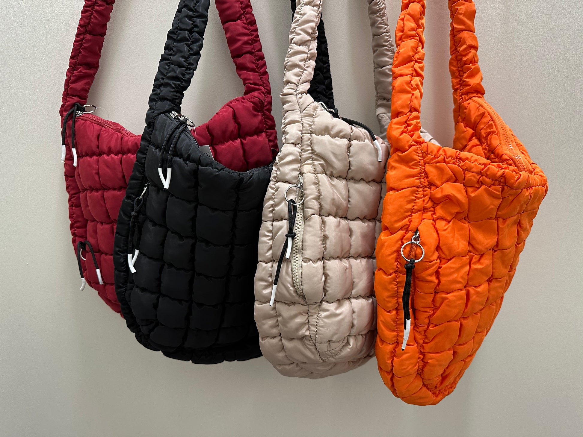 Carmen Quilted Hobo Tote Bag (4 colors) Bags- Purses PRETTY SIMPLE WHOLESALE