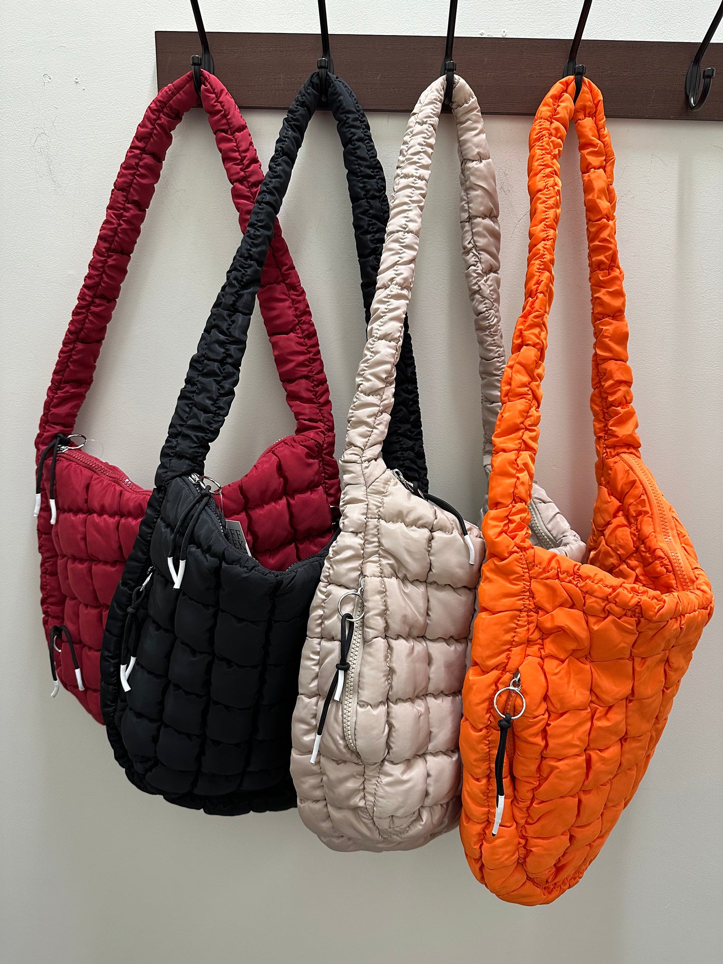 Carmen Quilted Hobo Tote Bag (4 colors) Bags- Purses PRETTY SIMPLE WHOLESALE